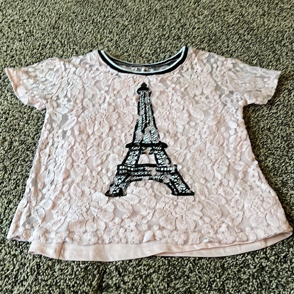 Justice top with built in tank. Size 8